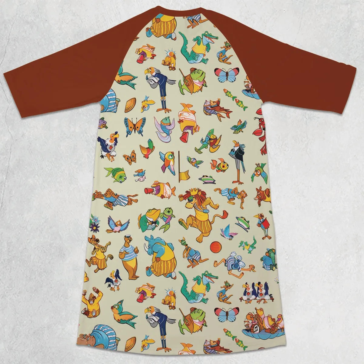 3/4 Sleeve Raglan Dress - T8BFQTHT