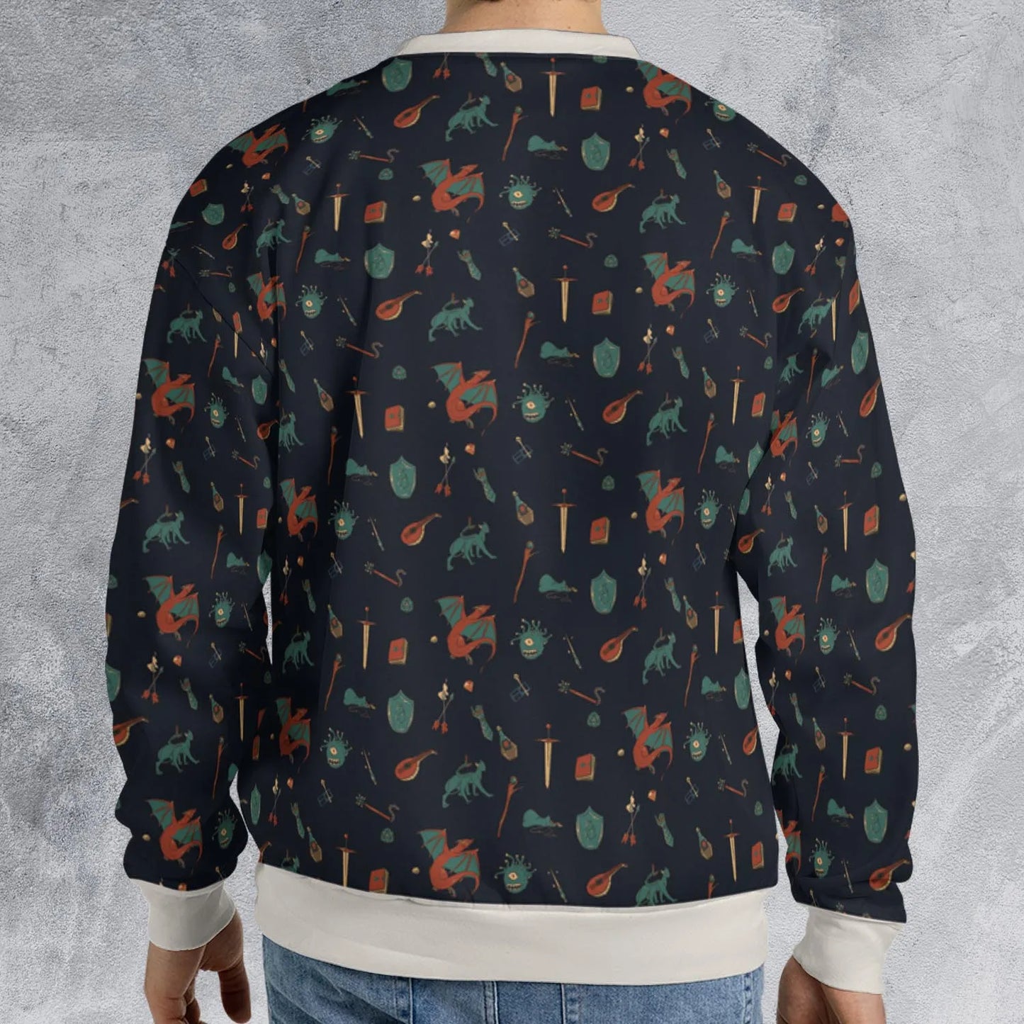 All-over Print Sweatshirt - NVEMCAL8