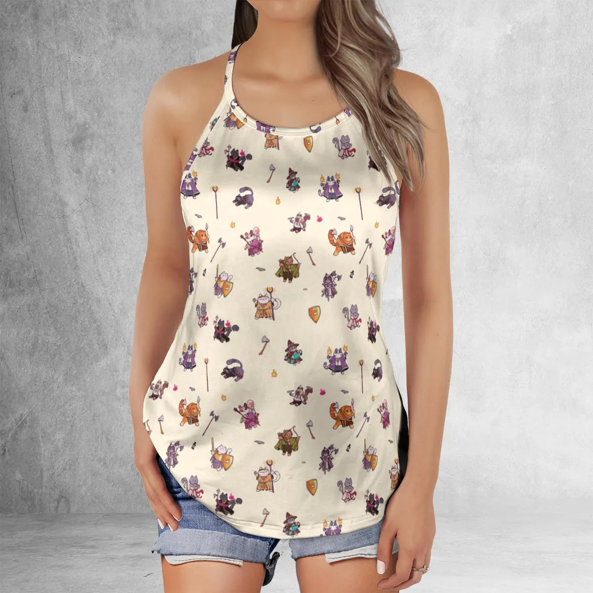 Criss Cross Tank Top - JZRRUNSG