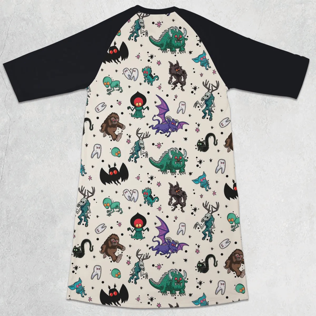 3/4 Sleeve Raglan Dress - 1D6Z6QRA