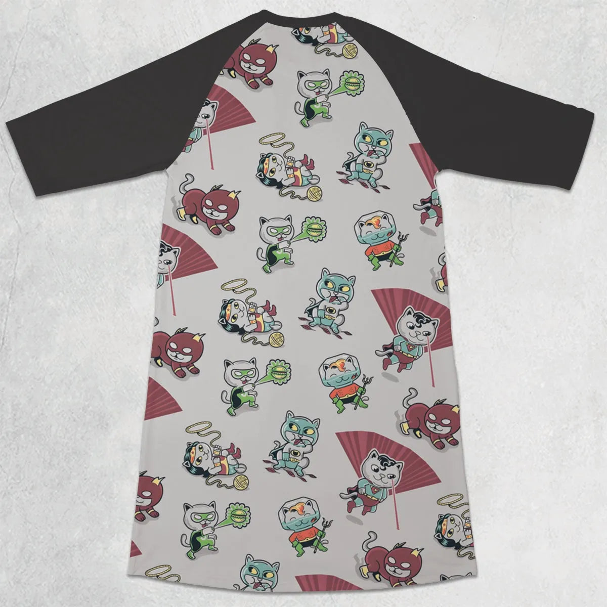 3/4 Sleeve Raglan Dress - UNHTN9DK