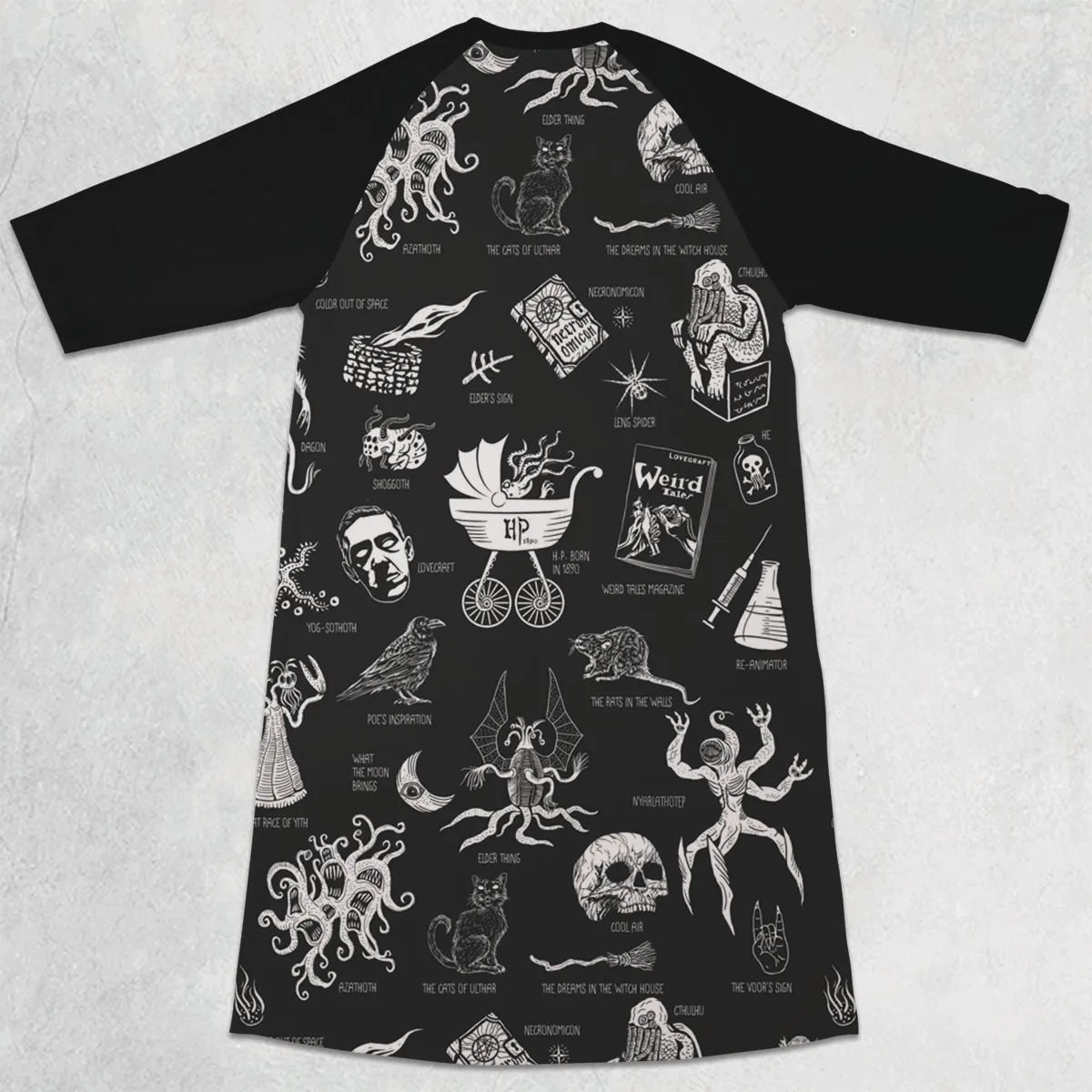3/4 Sleeve Raglan Dress - YKFXDCZZ