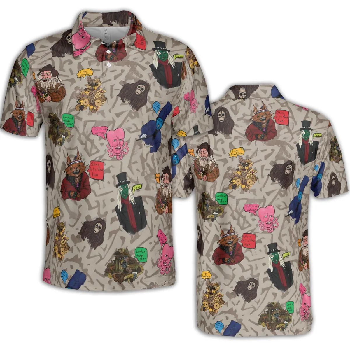 AOP Men/Women Polo Shirt - 4B4KEZ7X