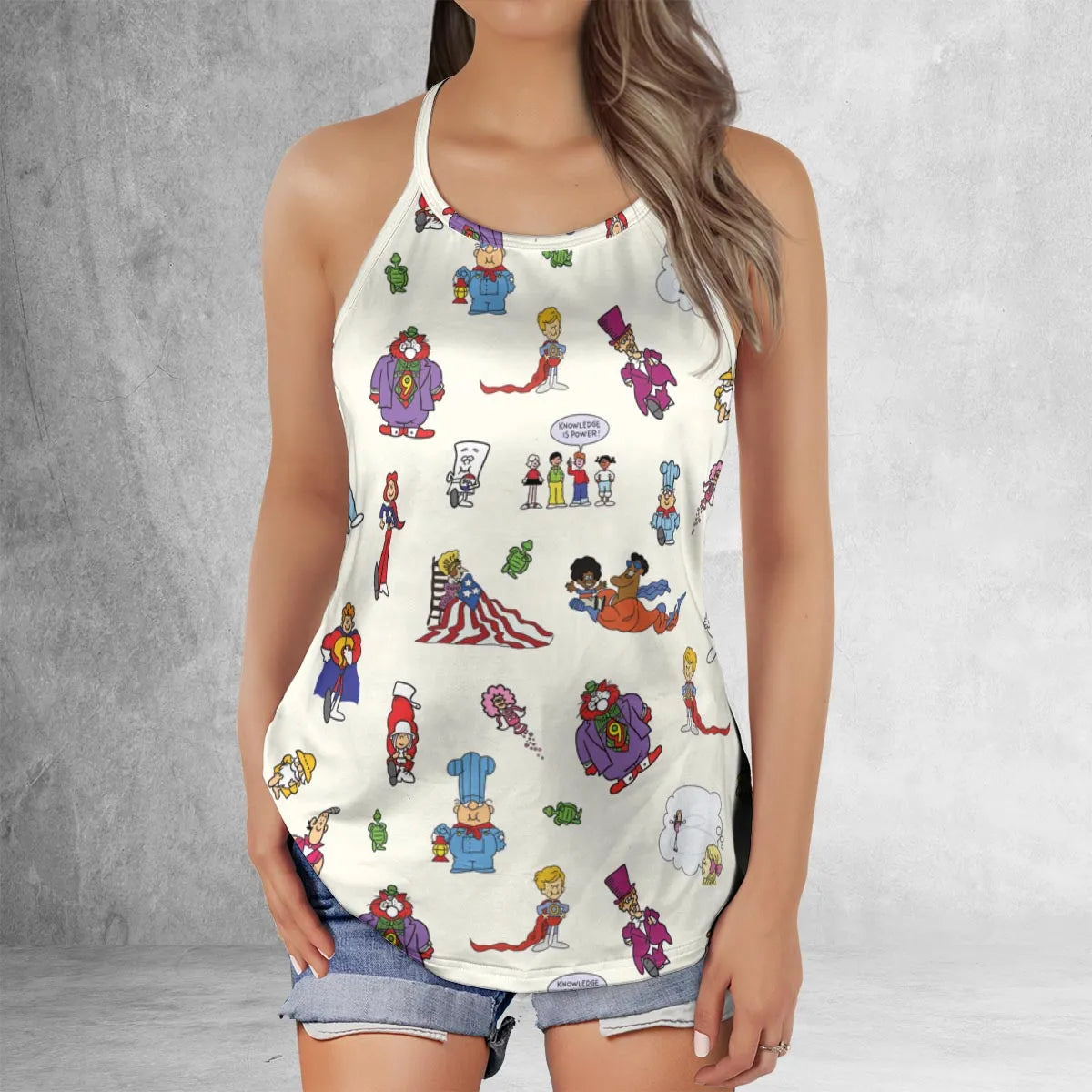 Criss Cross Tank Top - X1YEQRVU