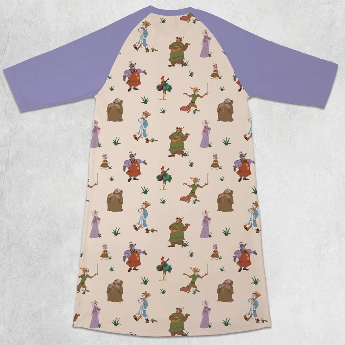 3/4 Sleeve Raglan Dress - MV2H1QTY