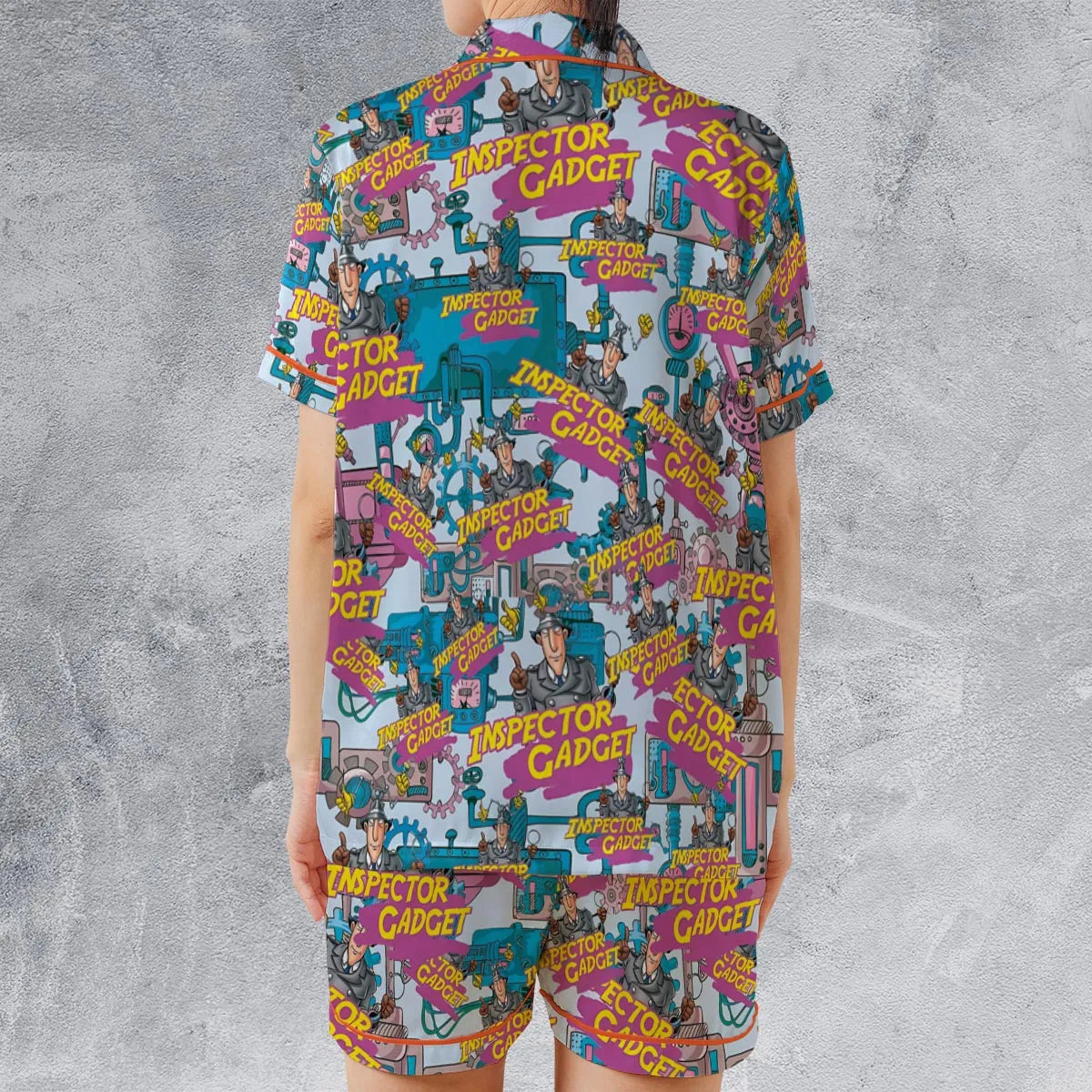 Satin Short-Sleeve Pajamas Set - Z8UA6J1N