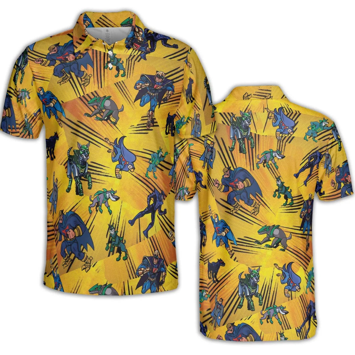 AOP Men/Women Polo Shirt - HFSGH5PQ