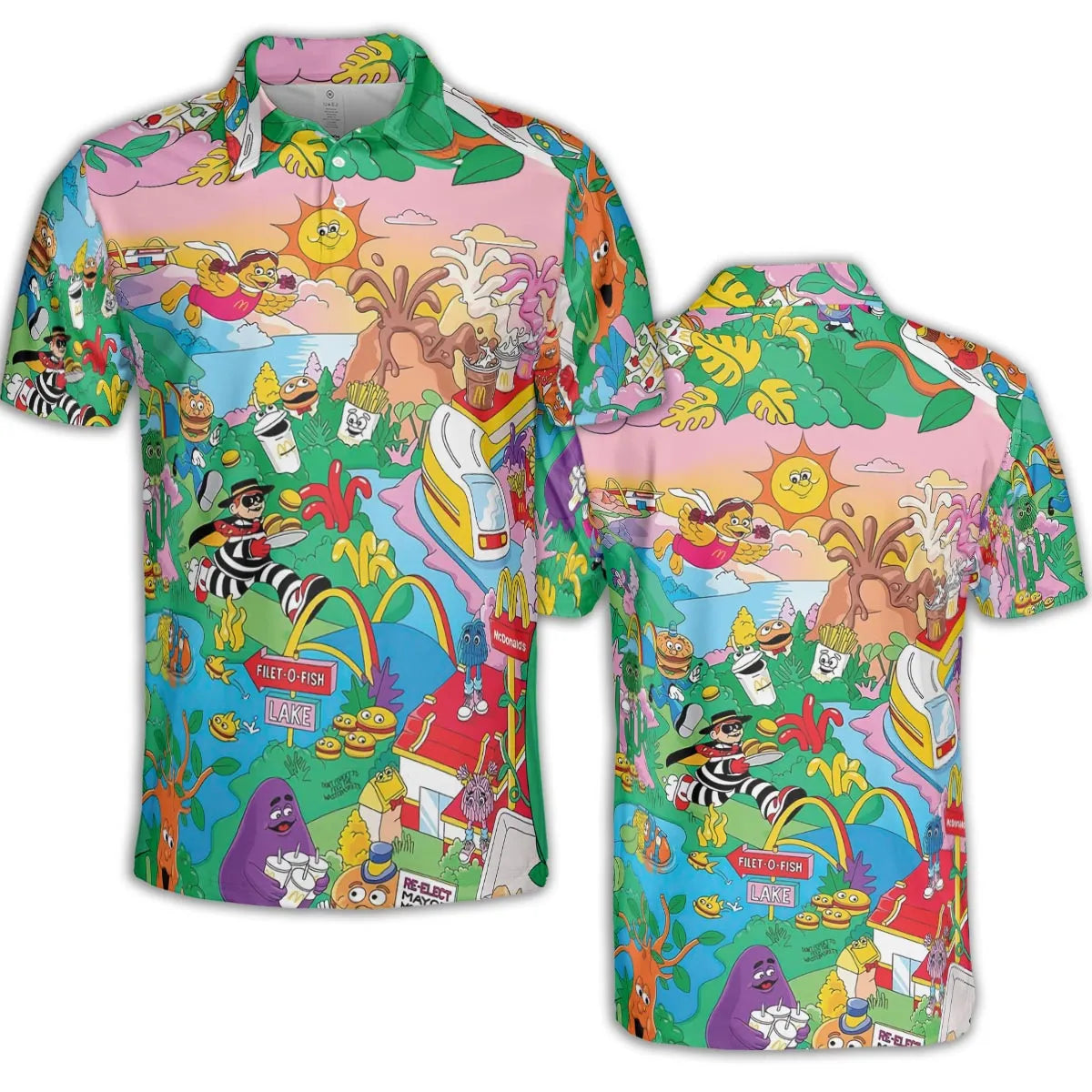 AOP Men/Women Polo Shirt - W9KK84PF