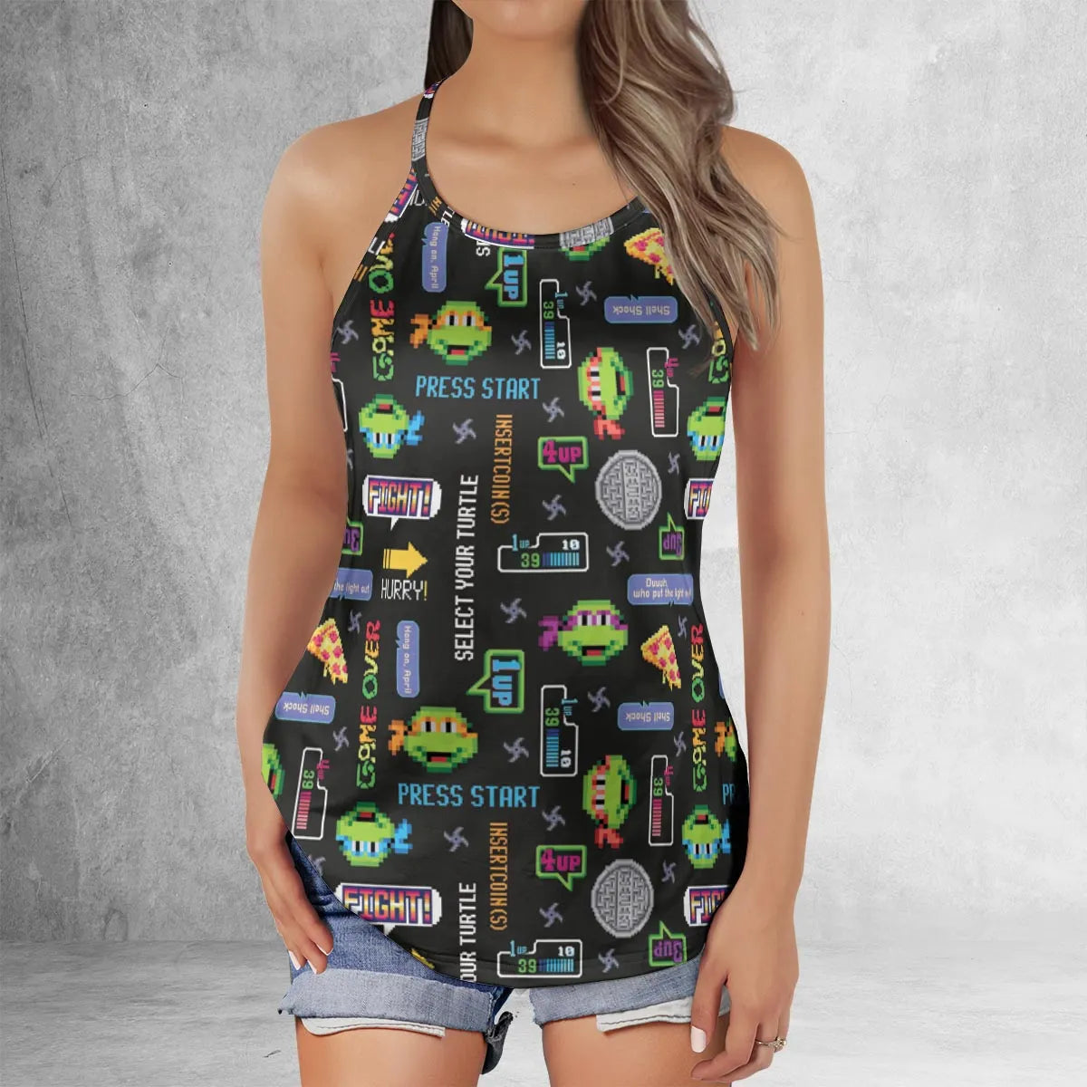 Criss Cross Tank Top - WY272F8M