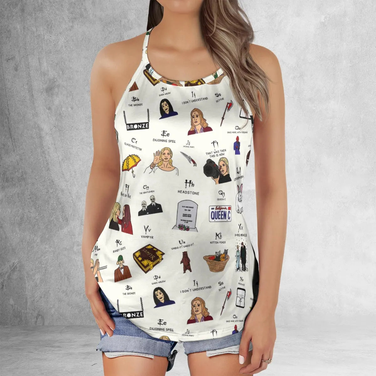 Criss Cross Tank Top - B5U47N69