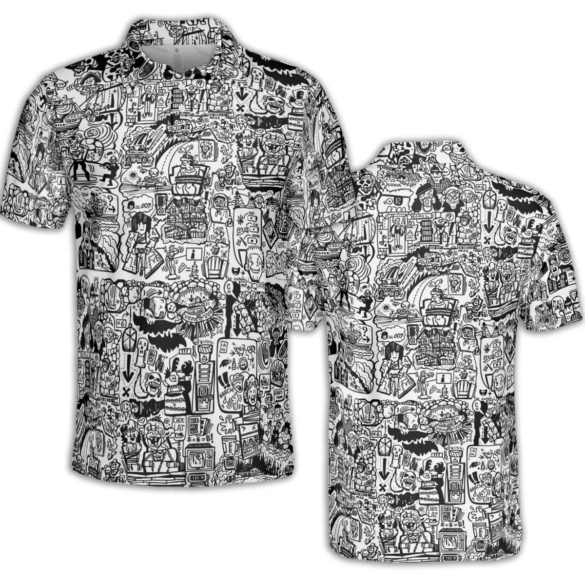 AOP Men/Women Polo Shirt - HEZUUQBM