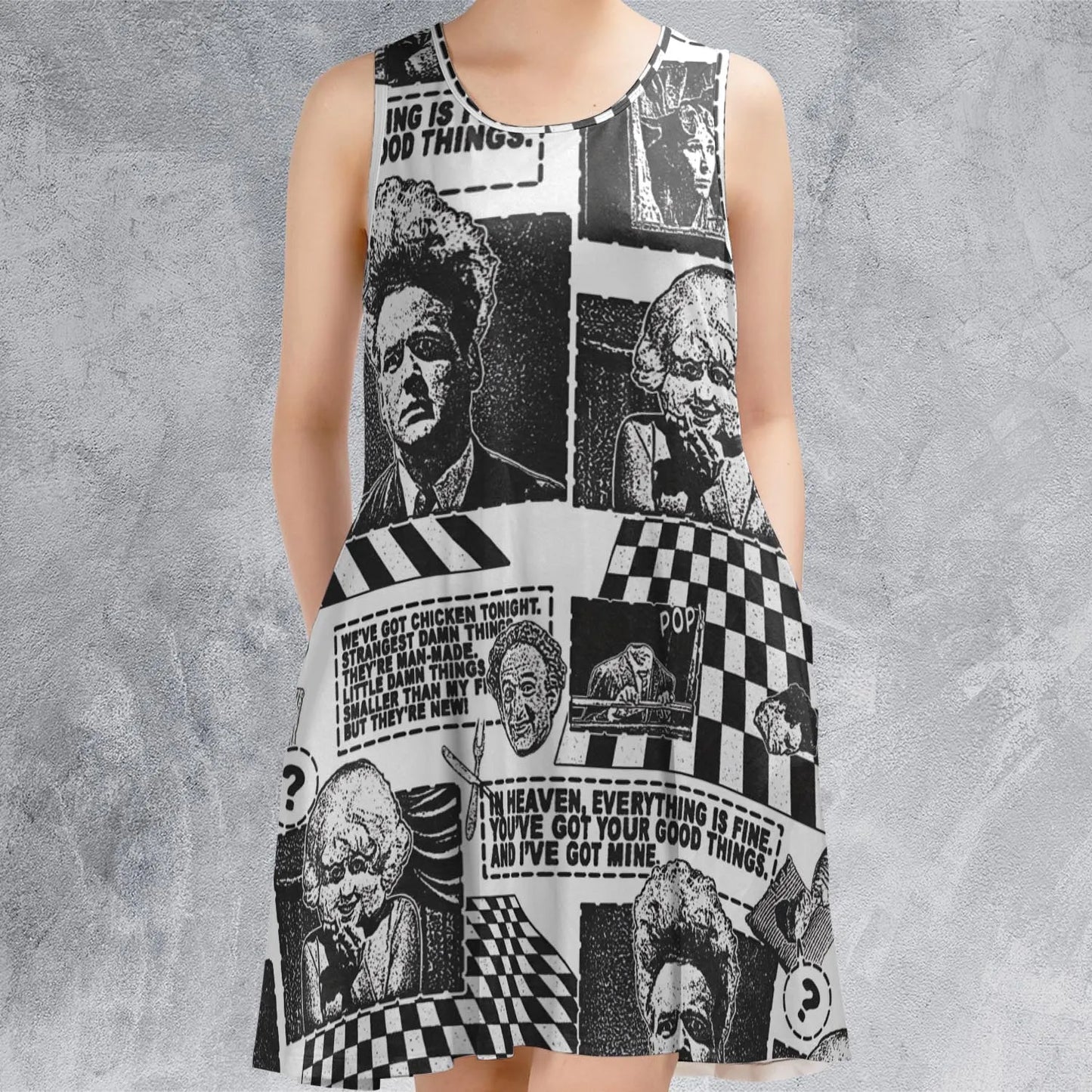 Sleeveless Dress - FAYZFHDF