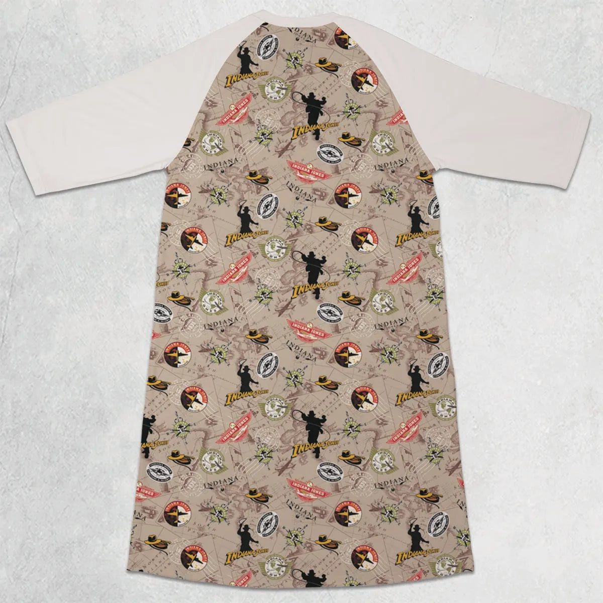 3/4 Sleeve Raglan Dress - 5DGV4JPB