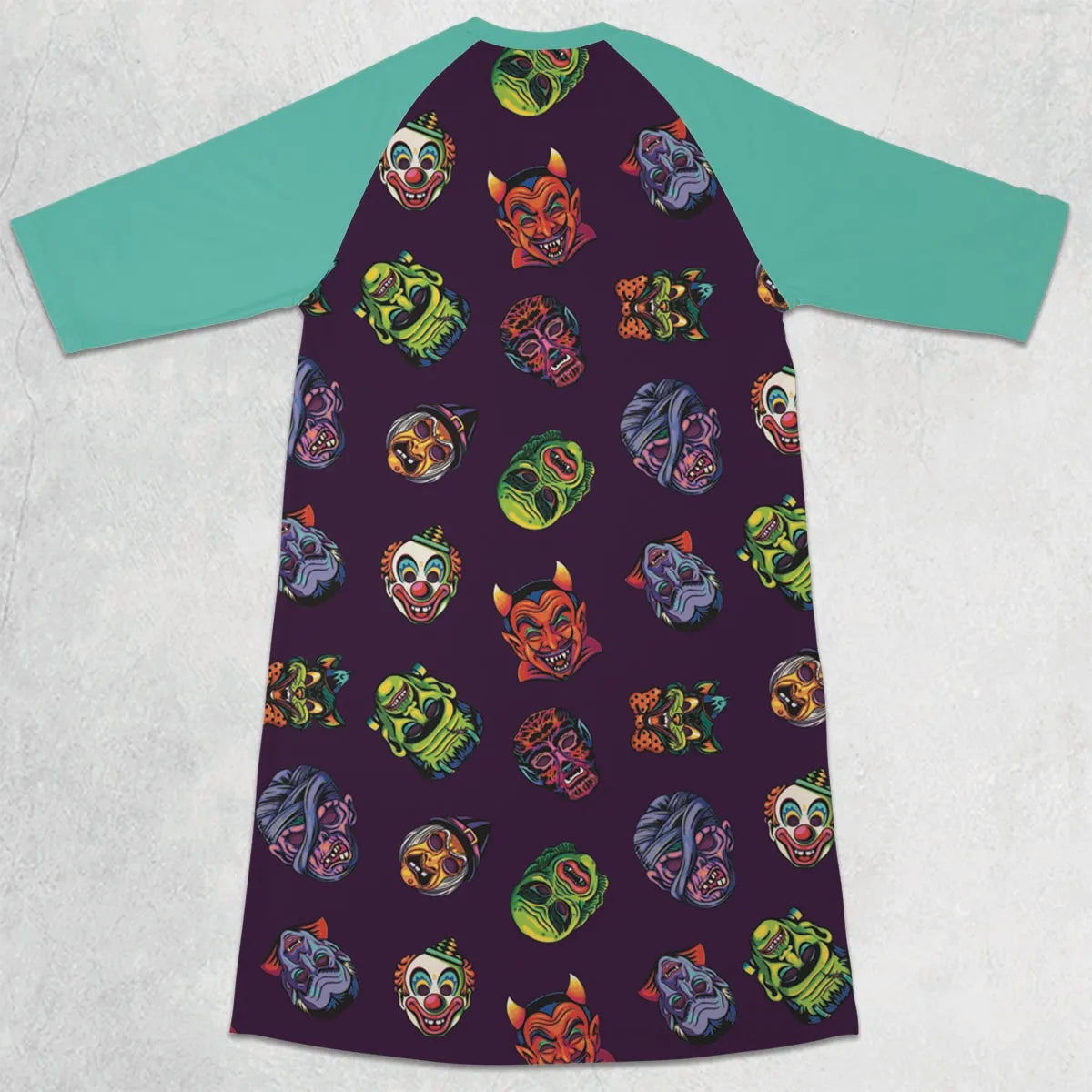3/4 Sleeve Raglan Dress - J2B9VWN1