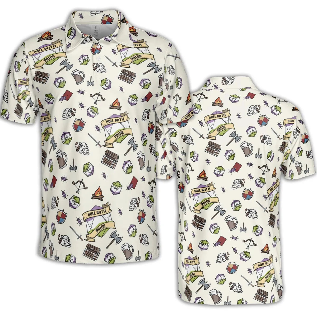 AOP Men/Women Polo Shirt - NEDJATTM