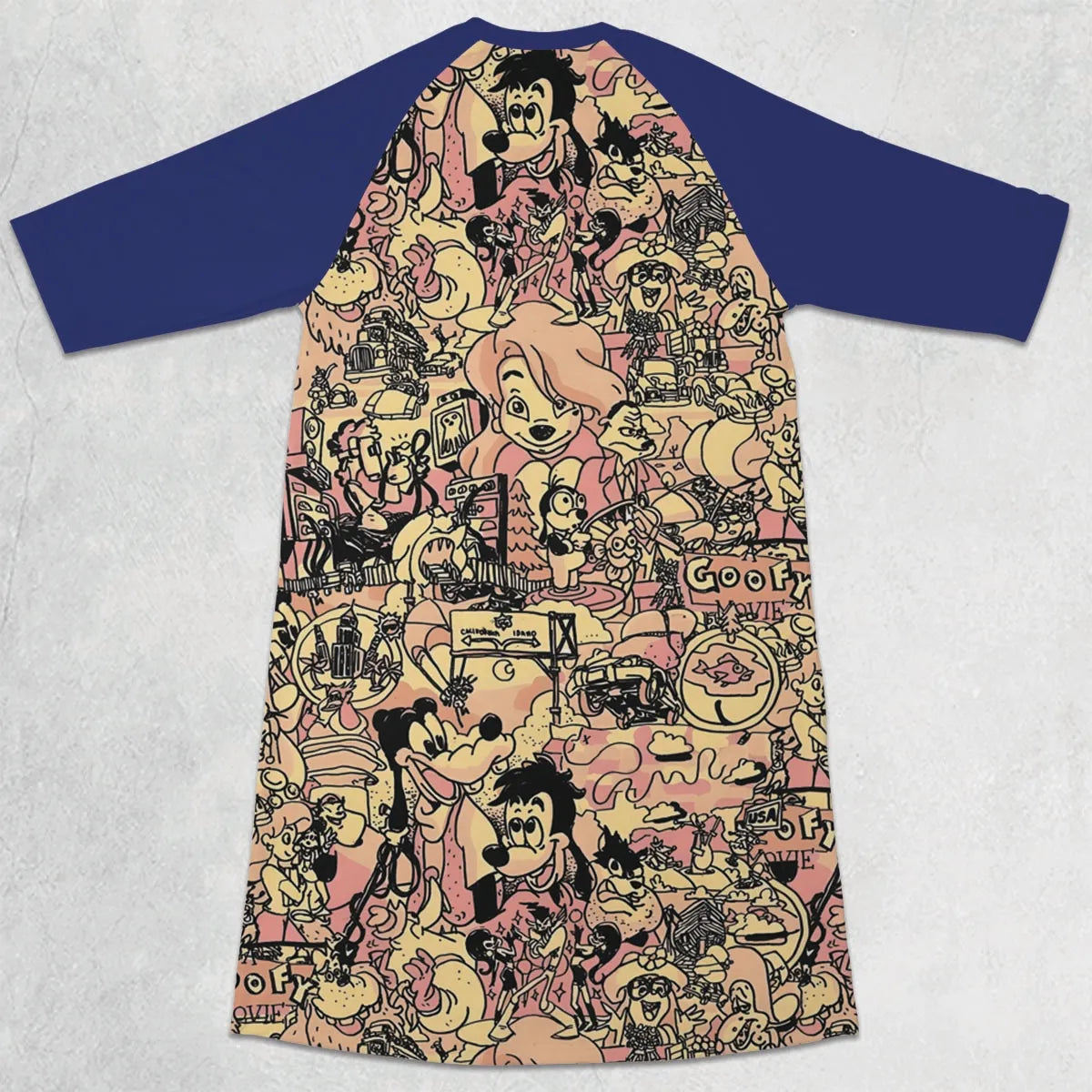 3/4 Sleeve Raglan Dress - 7SP2KHAX