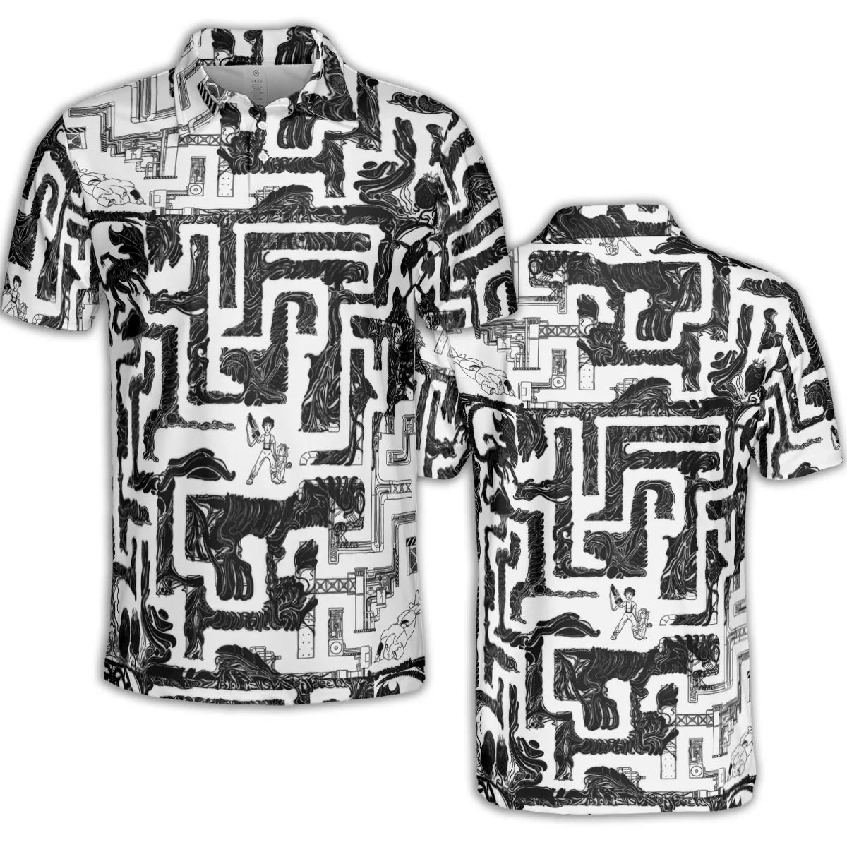 AOP Men/Women Polo Shirt - Y2QM2WUT