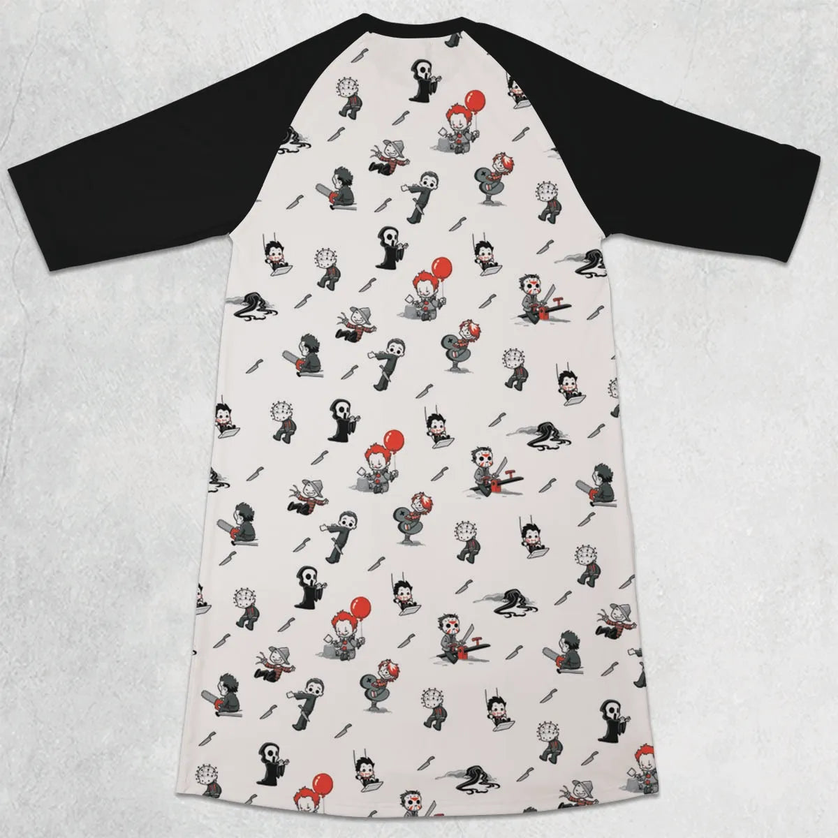 3/4 Sleeve Raglan Dress - BCFQ578Z