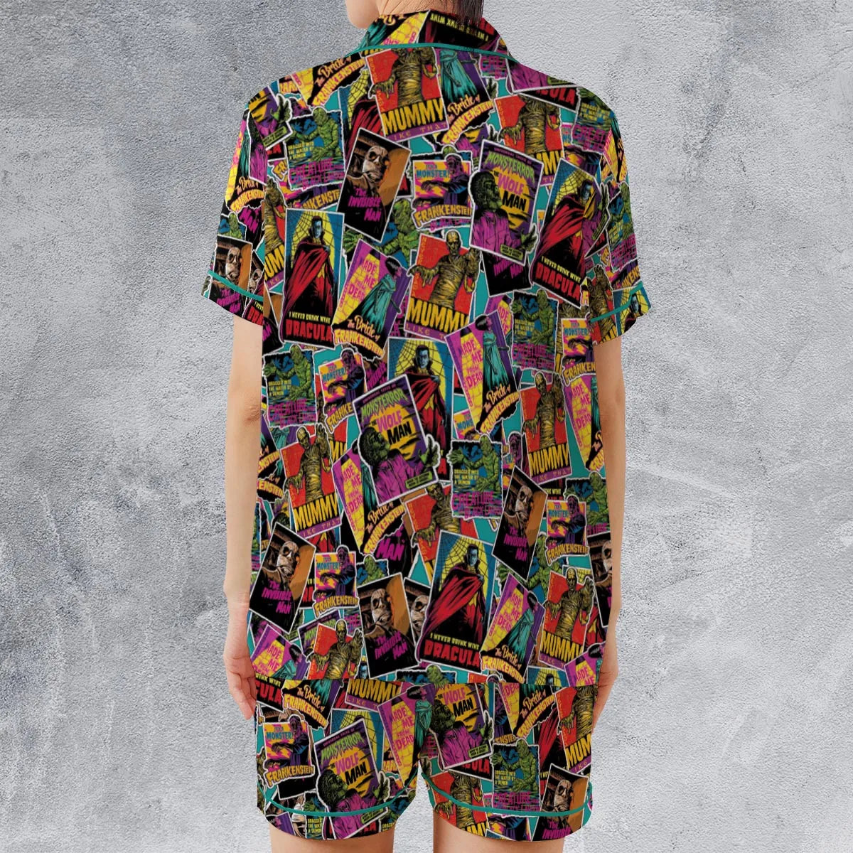 Satin Short-Sleeve Pajamas Set - LPZXJ3BW