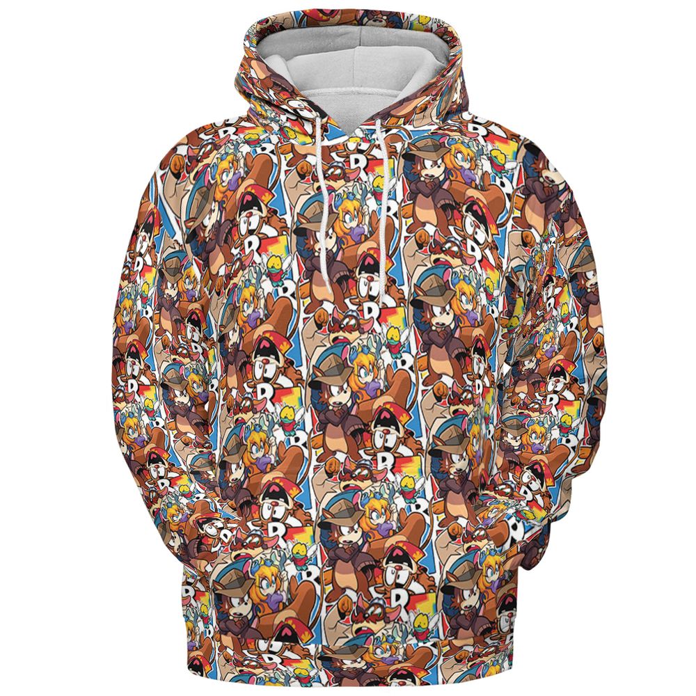 All-over Print Hoodie - EGS3BWSC -  - 2