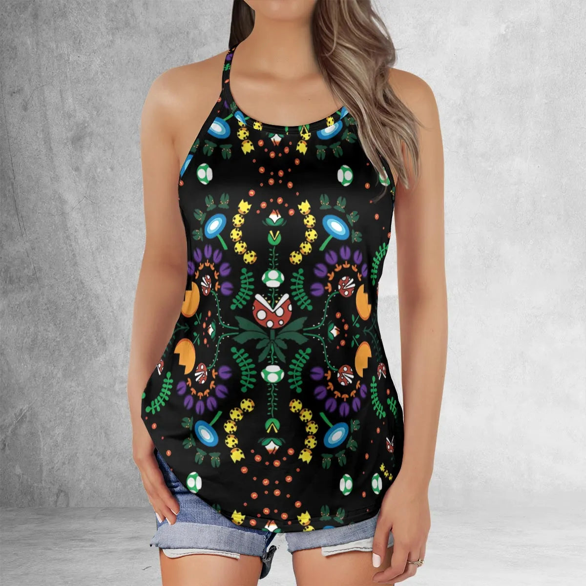 Criss Cross Tank Top - E5X4LFJM
