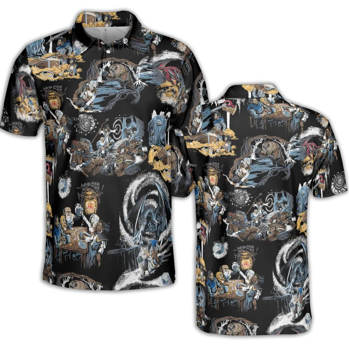 AOP Men/Women Polo Shirt - LUW4GPWG