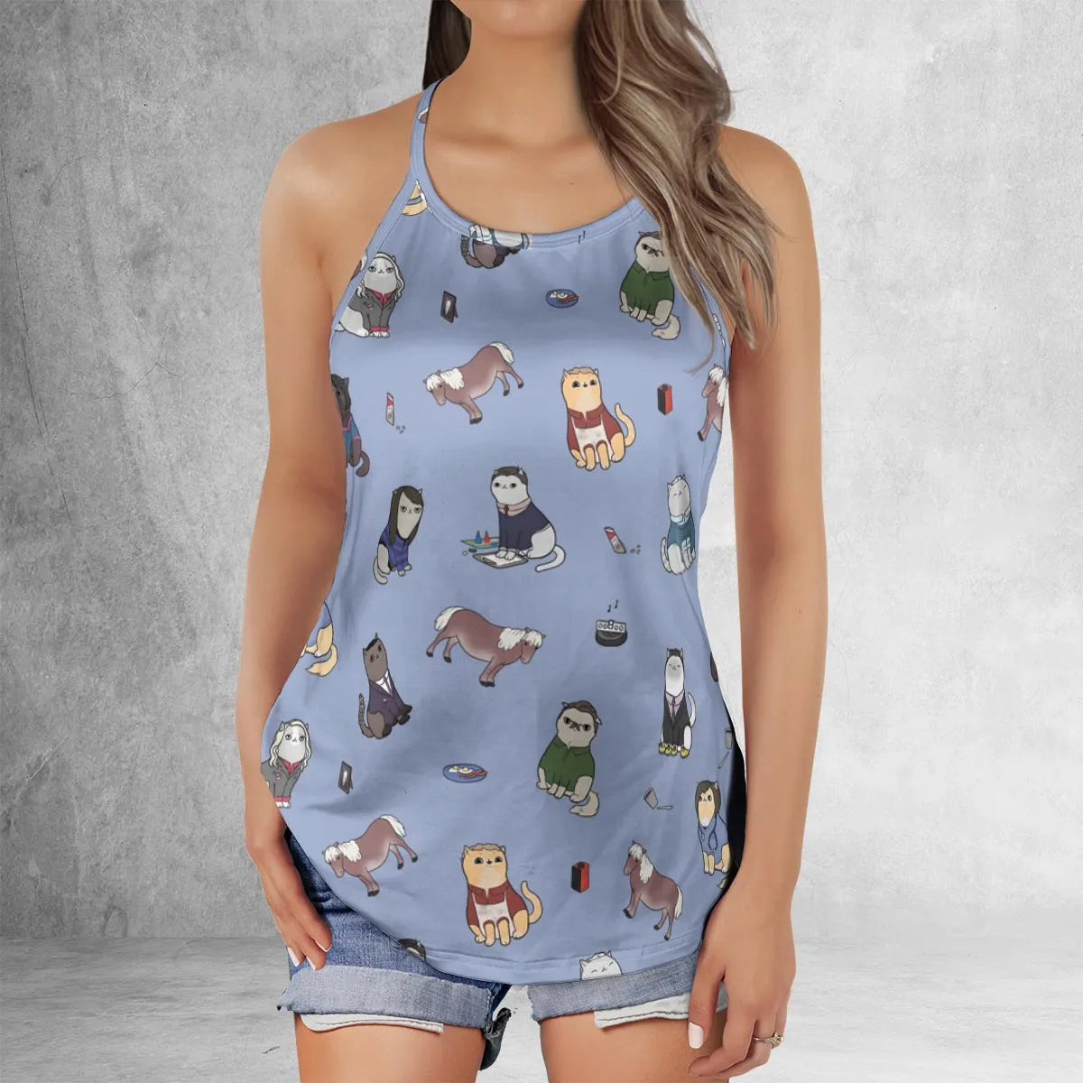 Criss Cross Tank Top - MLEX9U6X