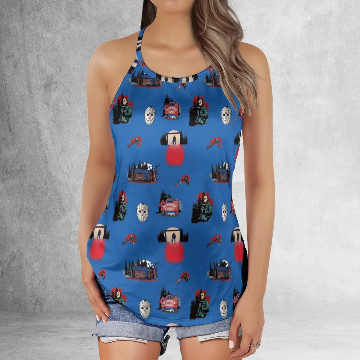 Criss Cross Tank Top - BGKP83KE