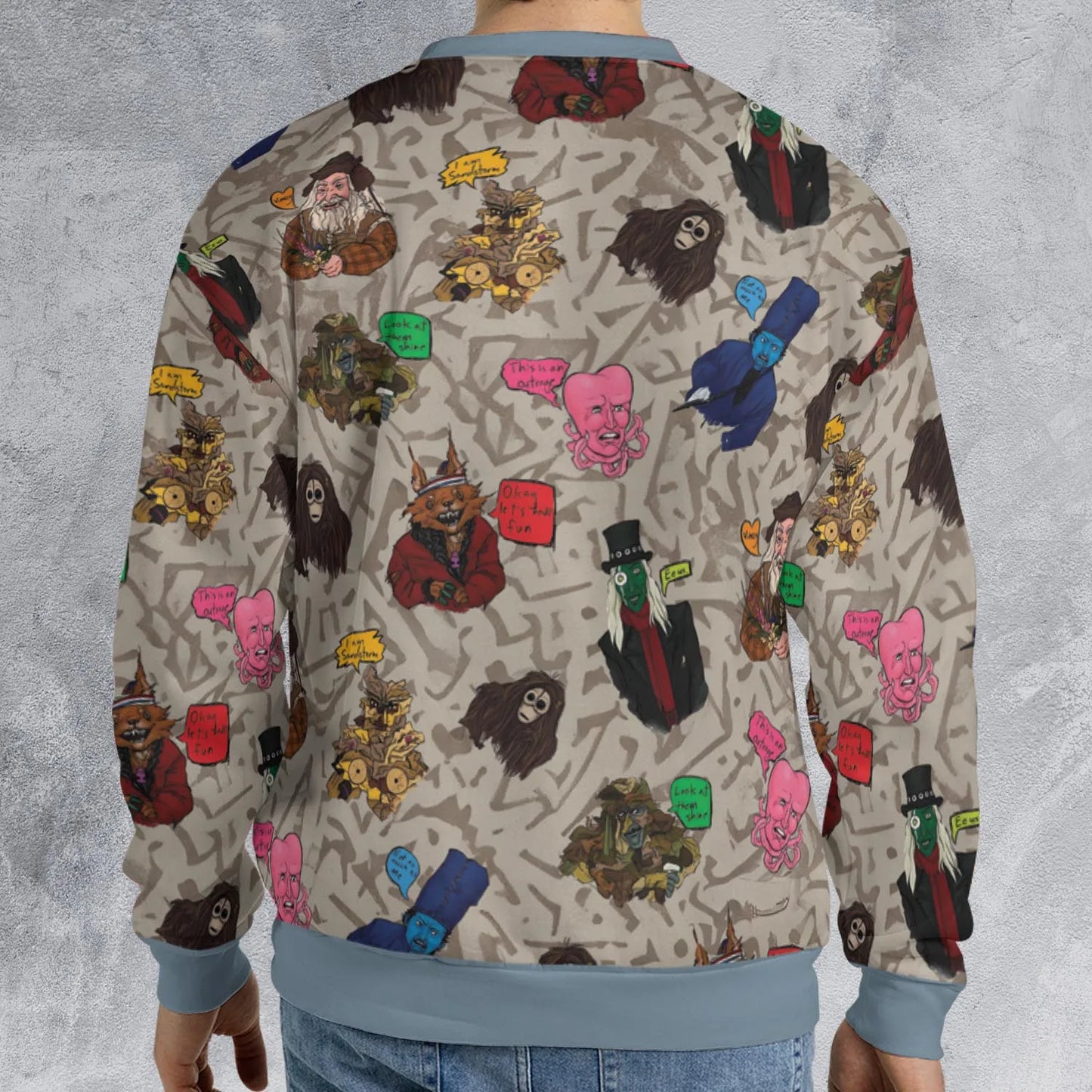 All-over Print Sweatshirt - 2KSK9T69