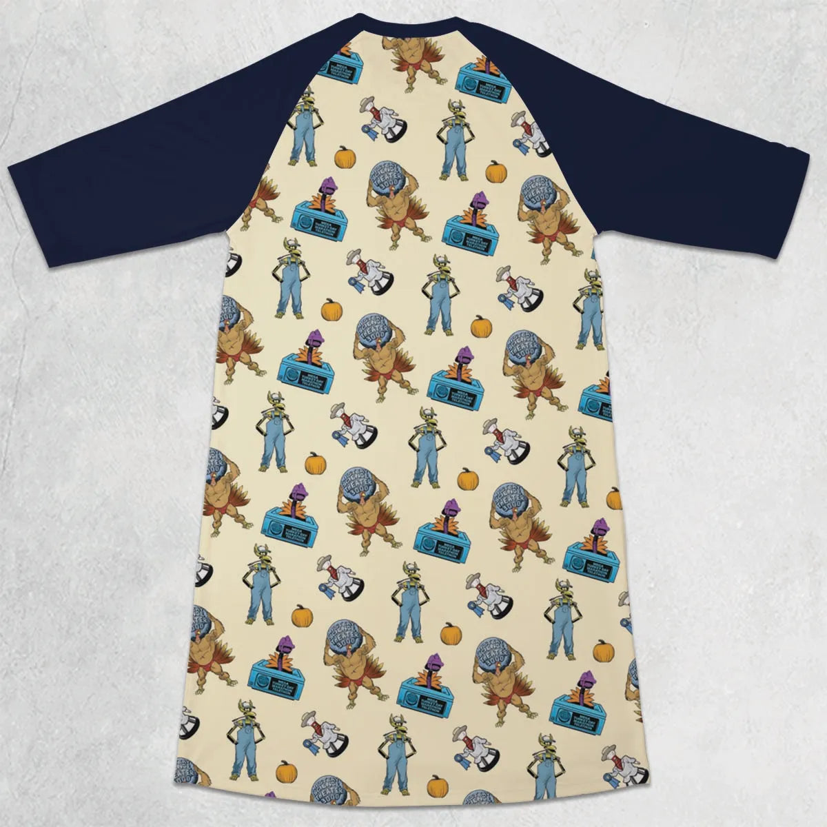 3/4 Sleeve Raglan Dress - 2BXHXKLG