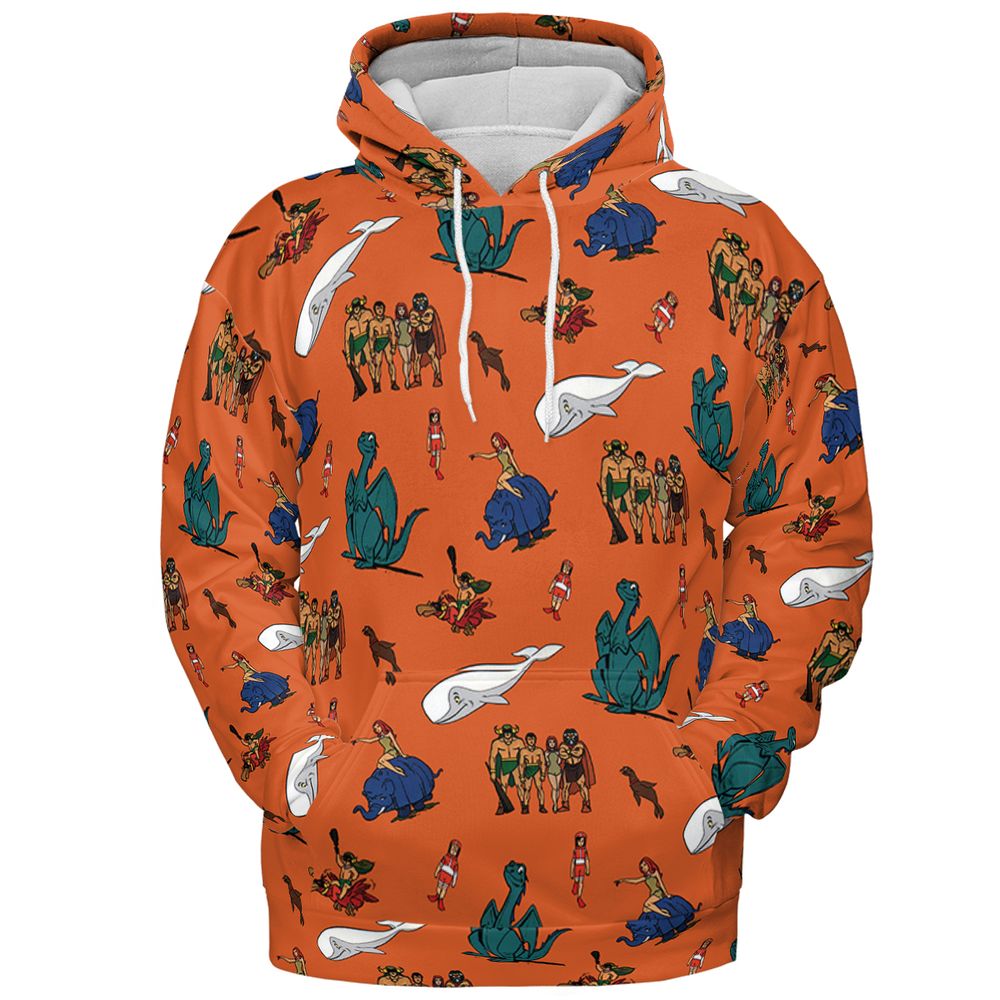 All-over Print Hoodie - HXF7X4RA -  - 2
