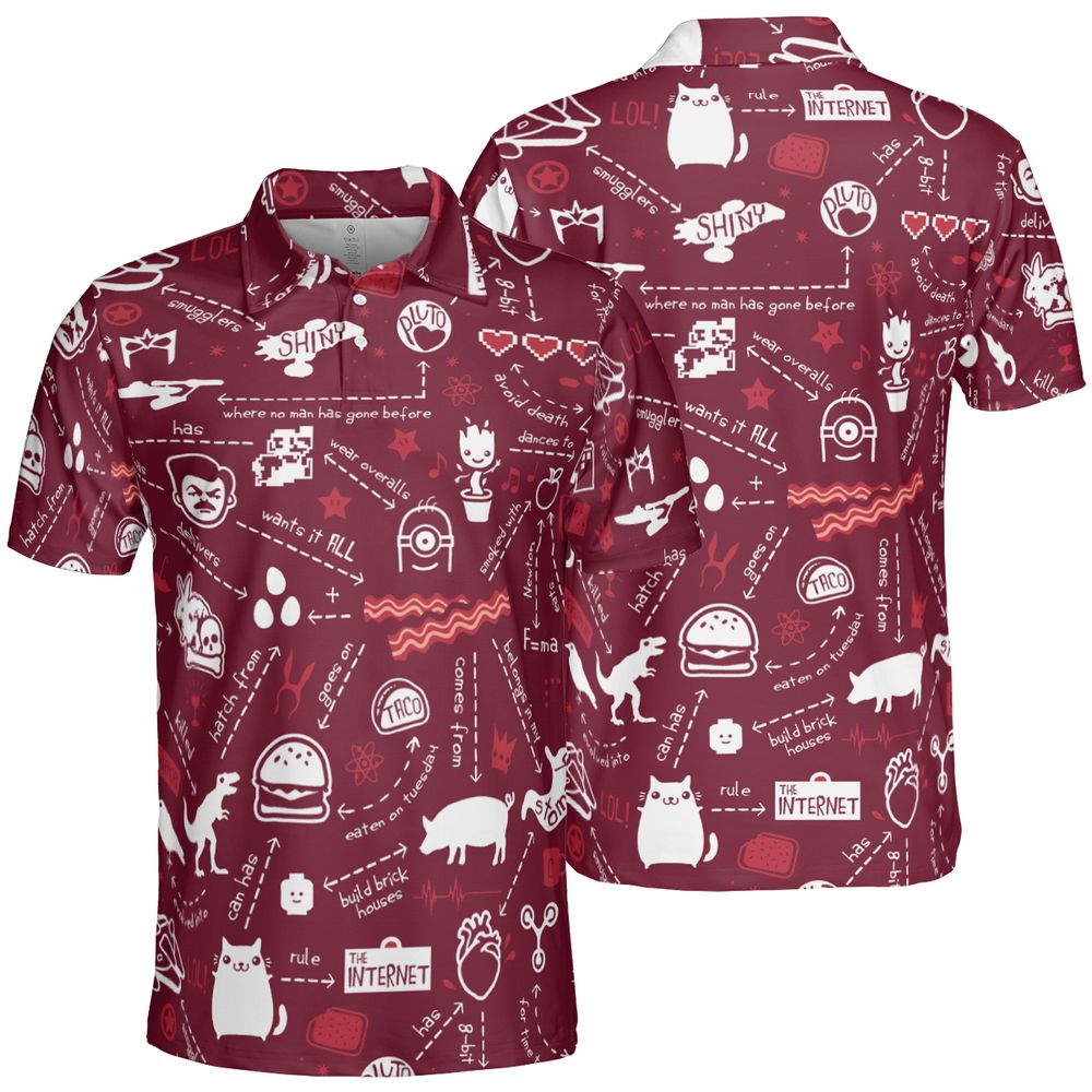 AOP Men/Women Polo Shirt - L2Q32C9A -  - 2