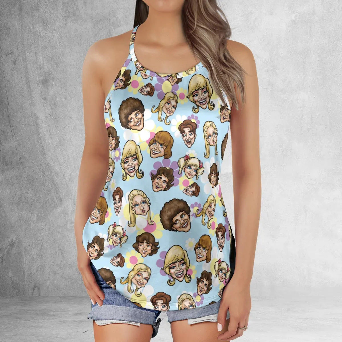 Criss Cross Tank Top - 1W2Q19RJ