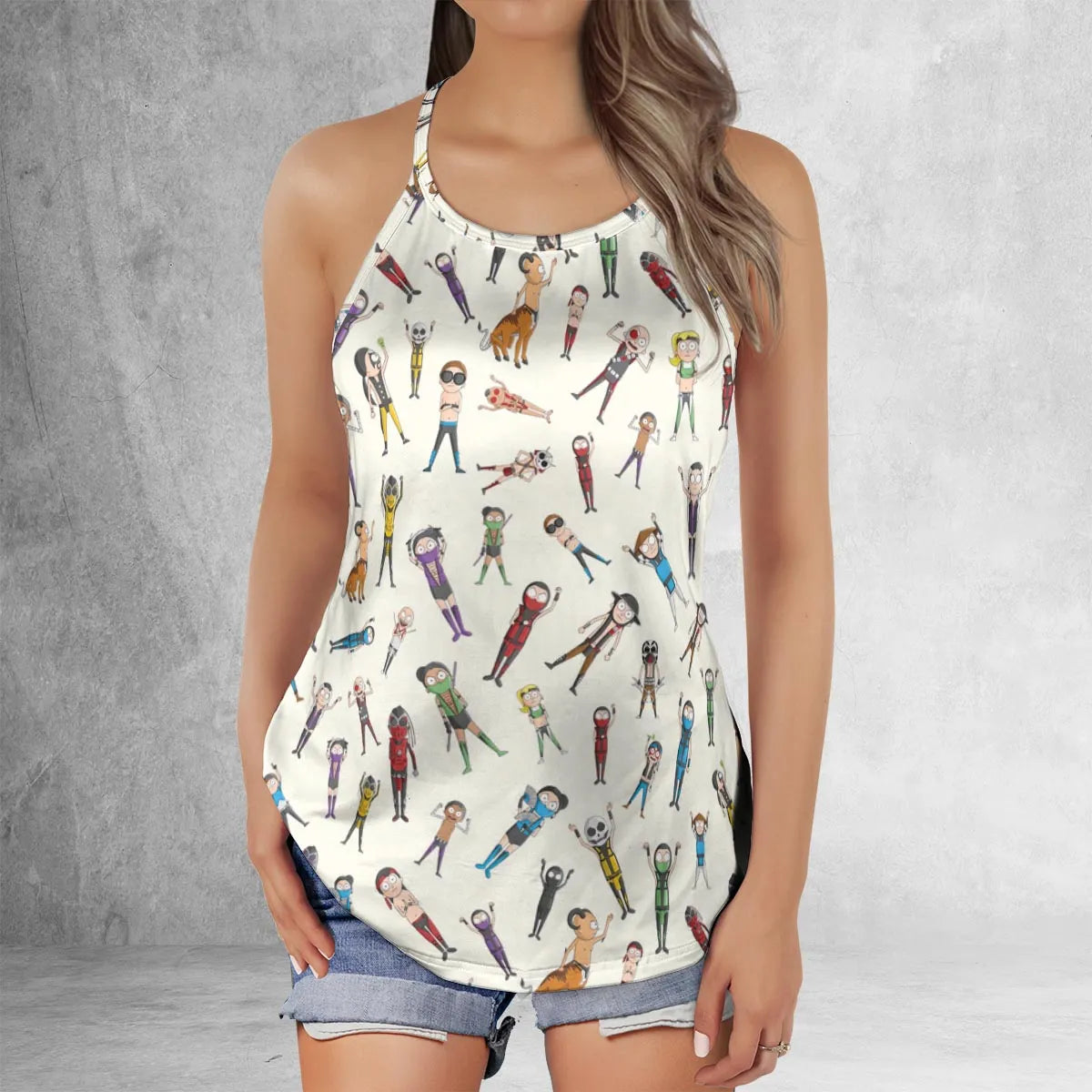 Criss Cross Tank Top - VPWLFWAB