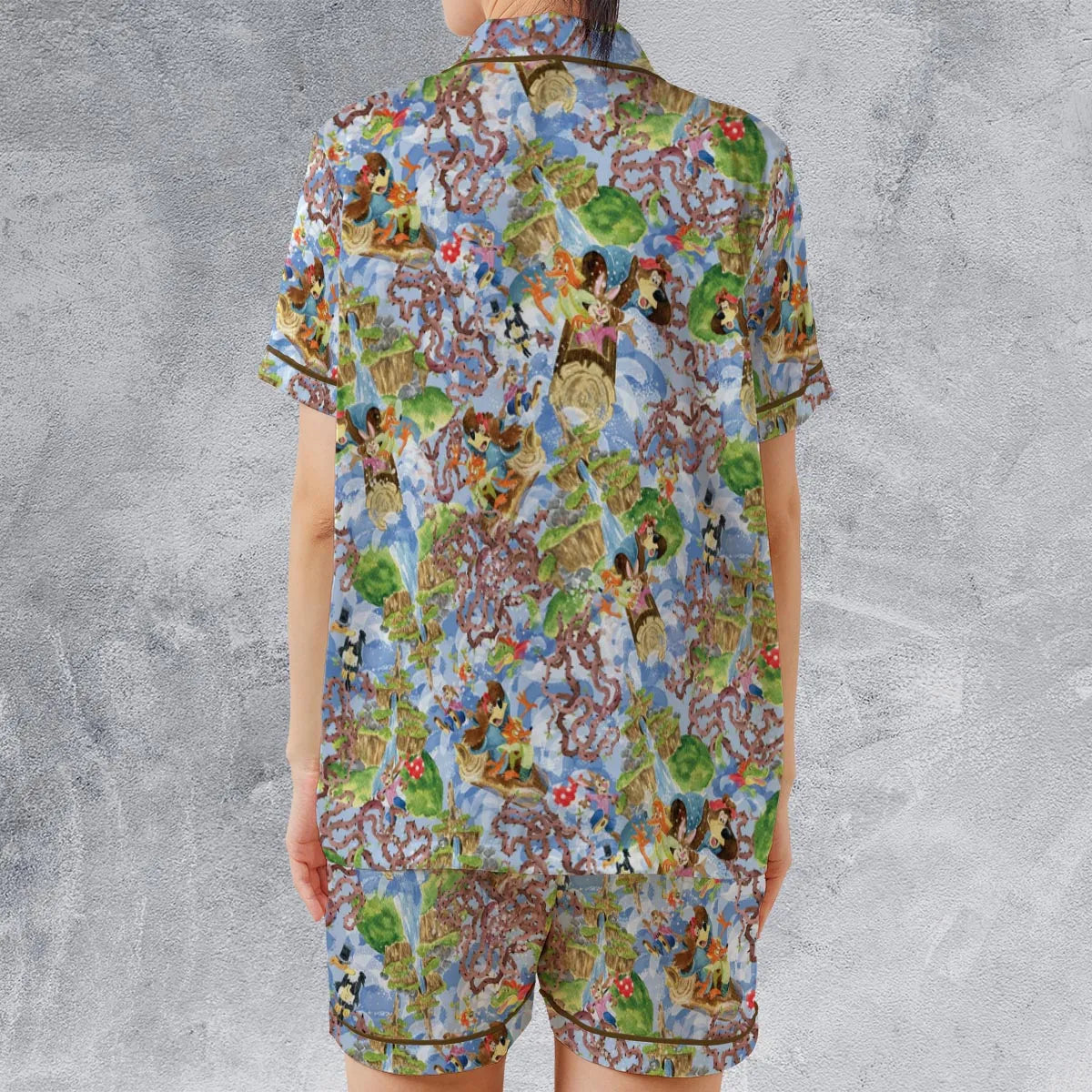 Satin Short-Sleeve Pajamas Set - 27XRXSXF