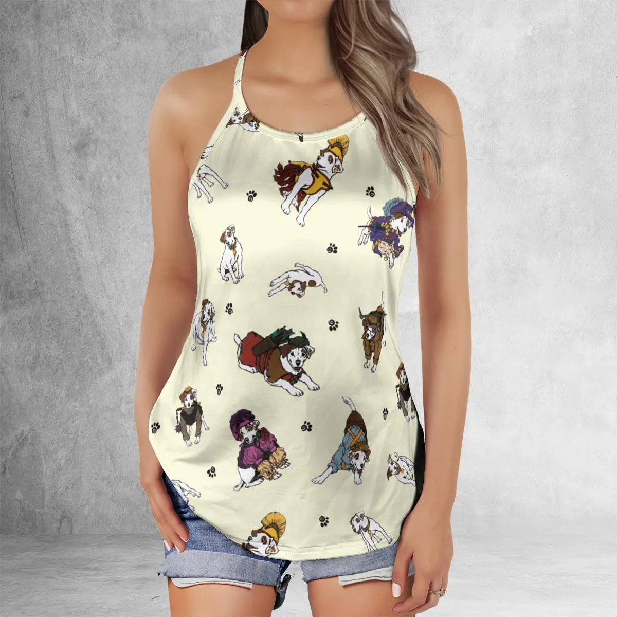 Criss Cross Tank Top - 5HGNPRYH