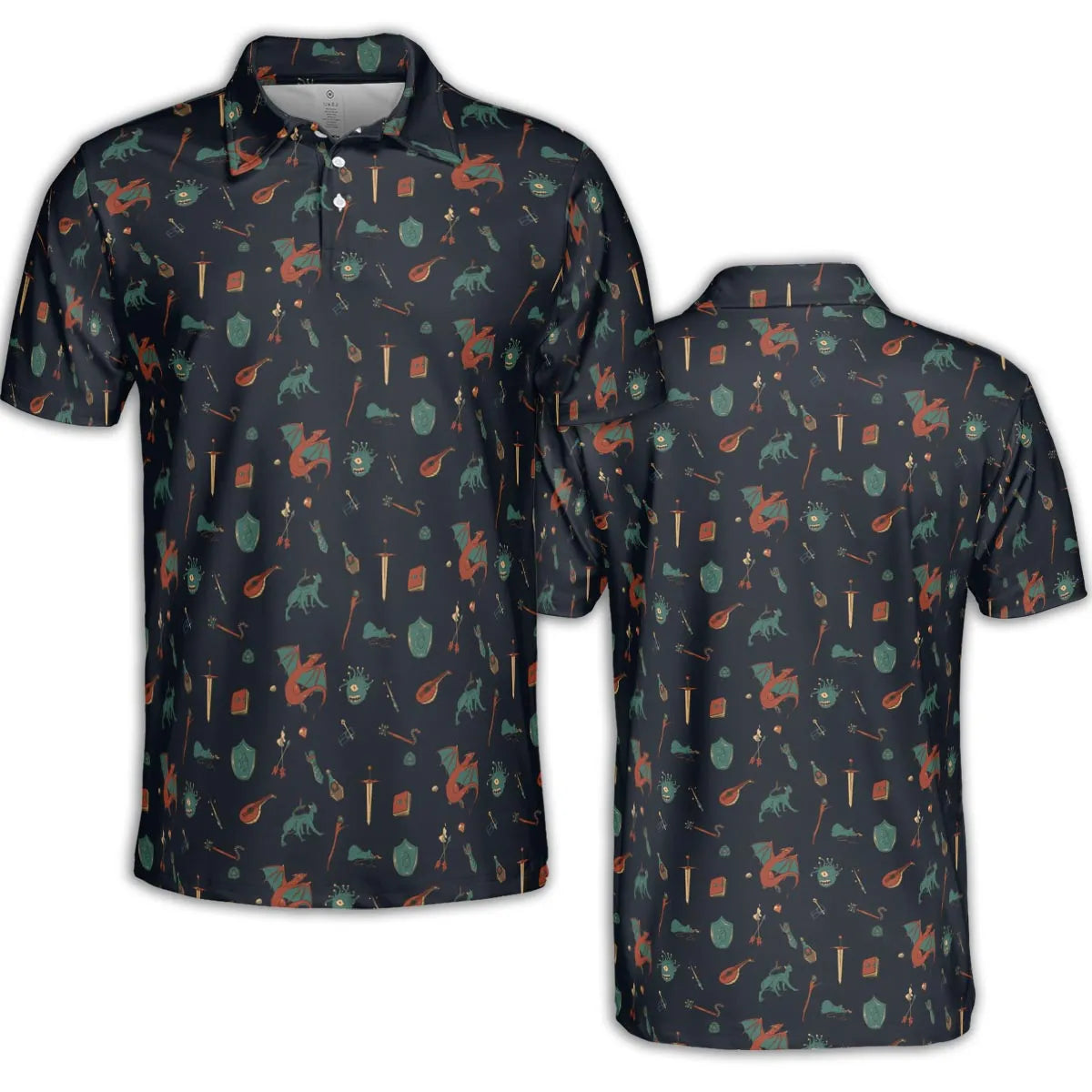 AOP Men/Women Polo Shirt - C6PTF3YH