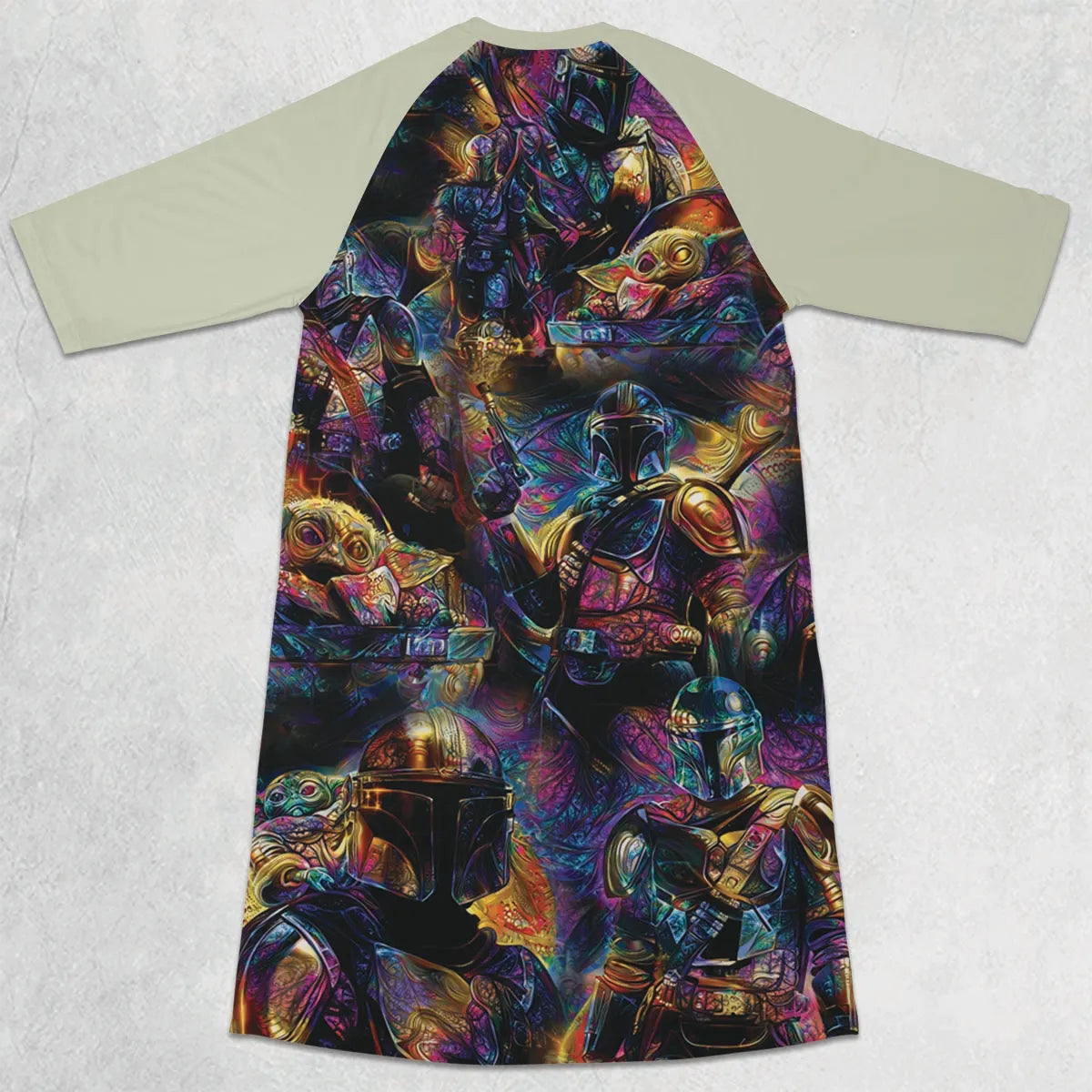 3/4 Sleeve Raglan Dress - 6VYJSBND