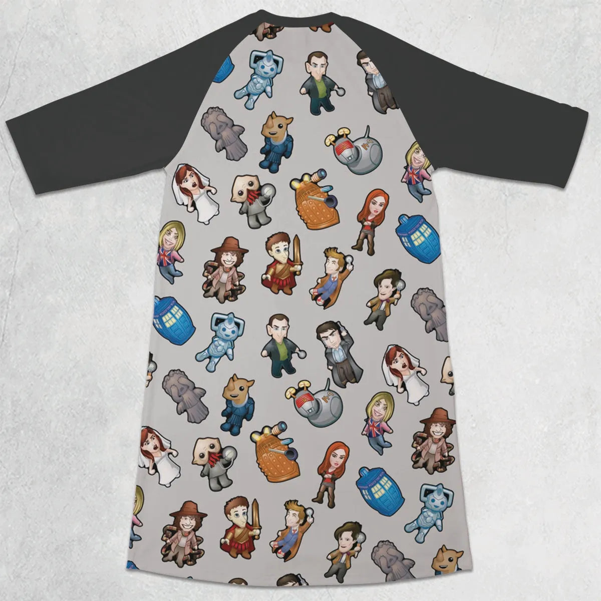 3/4 Sleeve Raglan Dress - BK3ZLE1A