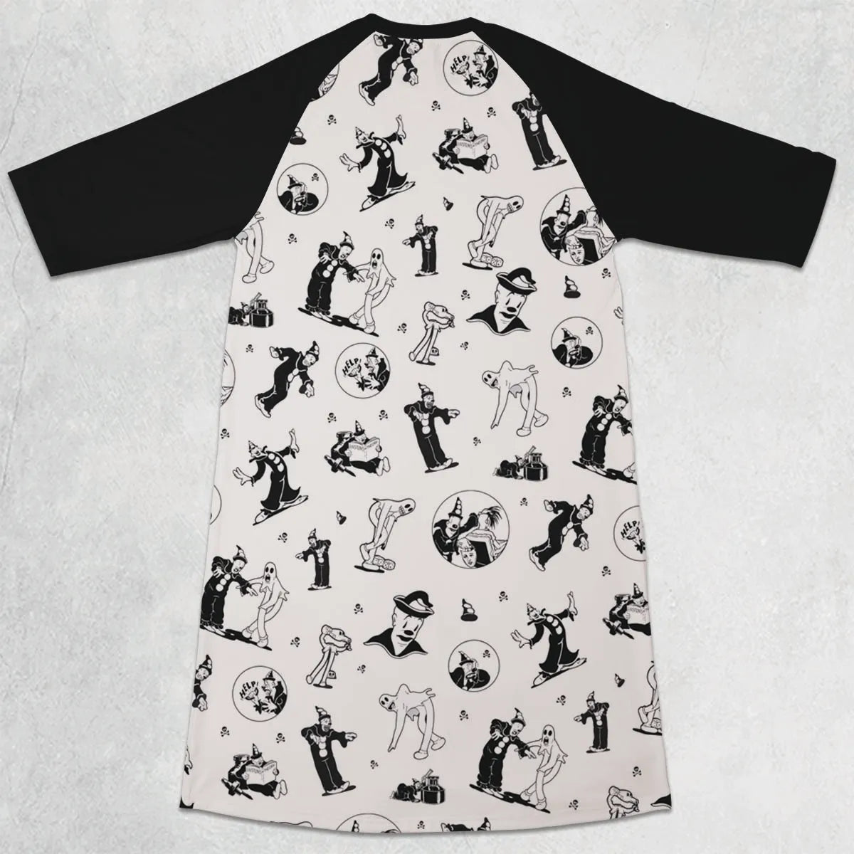 3/4 Sleeve Raglan Dress - QMEK88NA