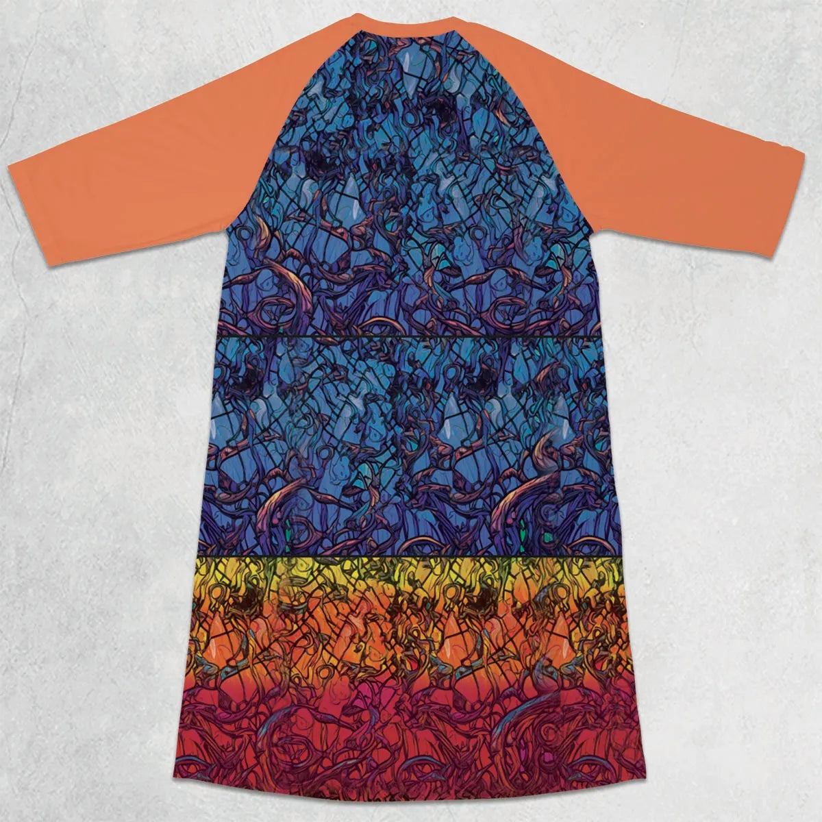 3/4 Sleeve Raglan Dress - XWM4QCKU