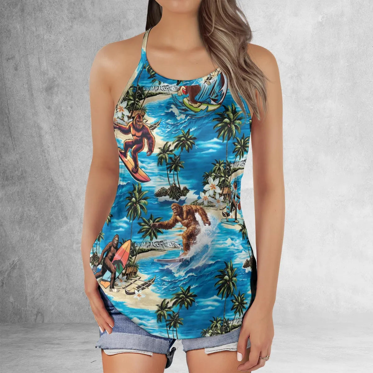 Criss Cross Tank Top - 4YXLUYZE