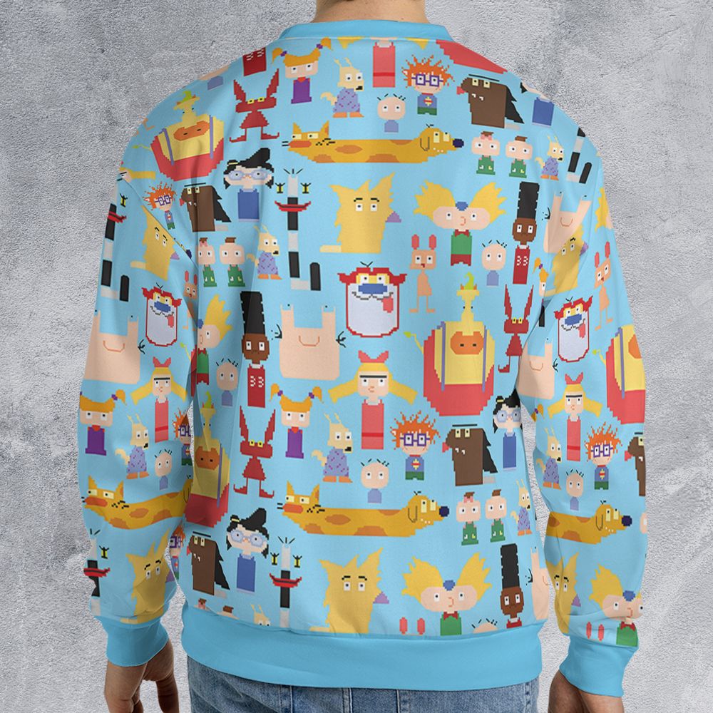 All-over Print Sweatshirt - DP66Y9EW -  - 2