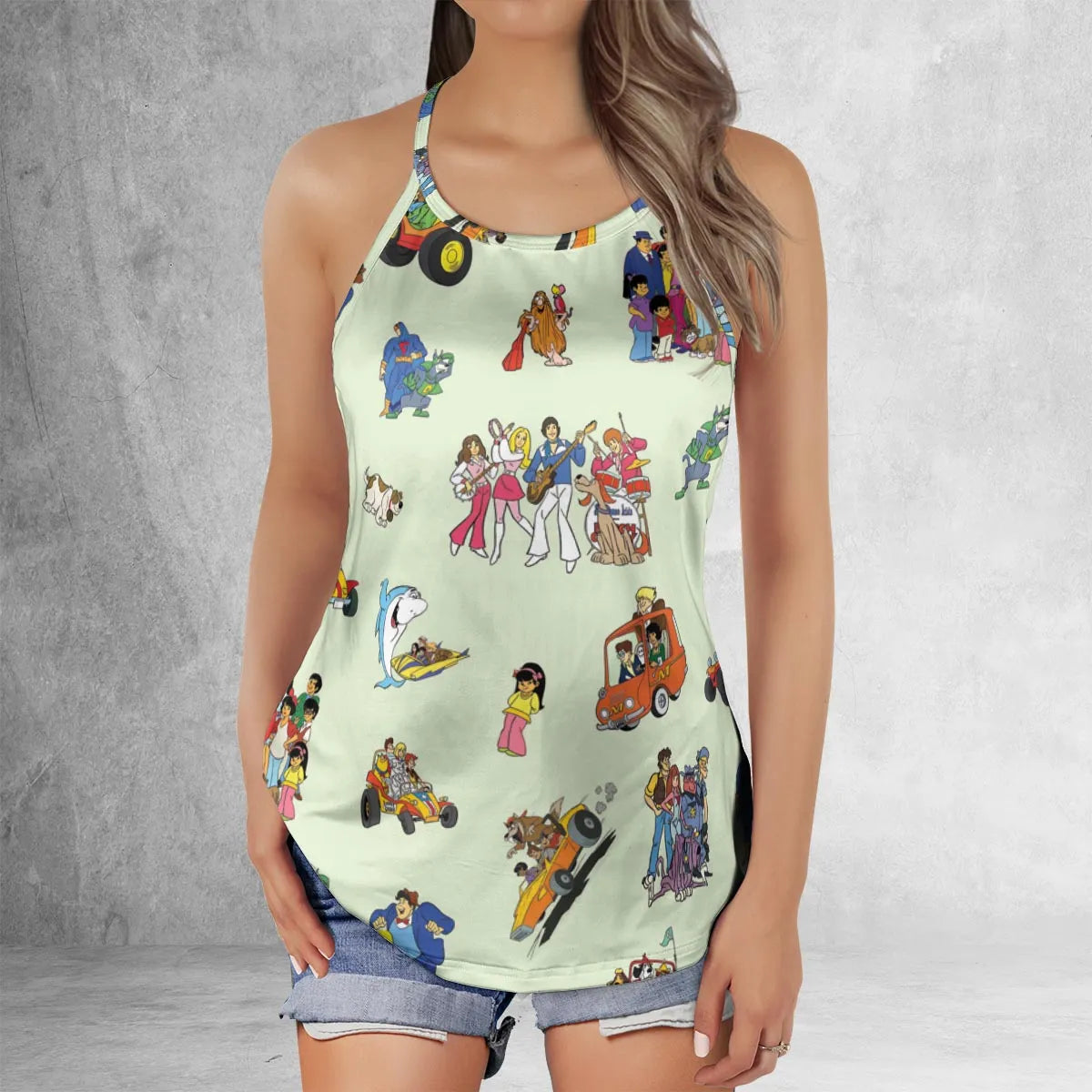 Criss Cross Tank Top - PYPNPD1B