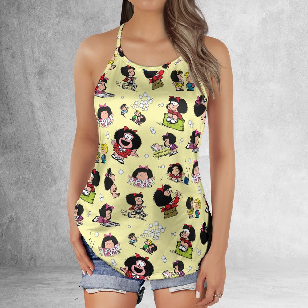 Criss Cross Tank Top - ZLL9UXVY -  - 2