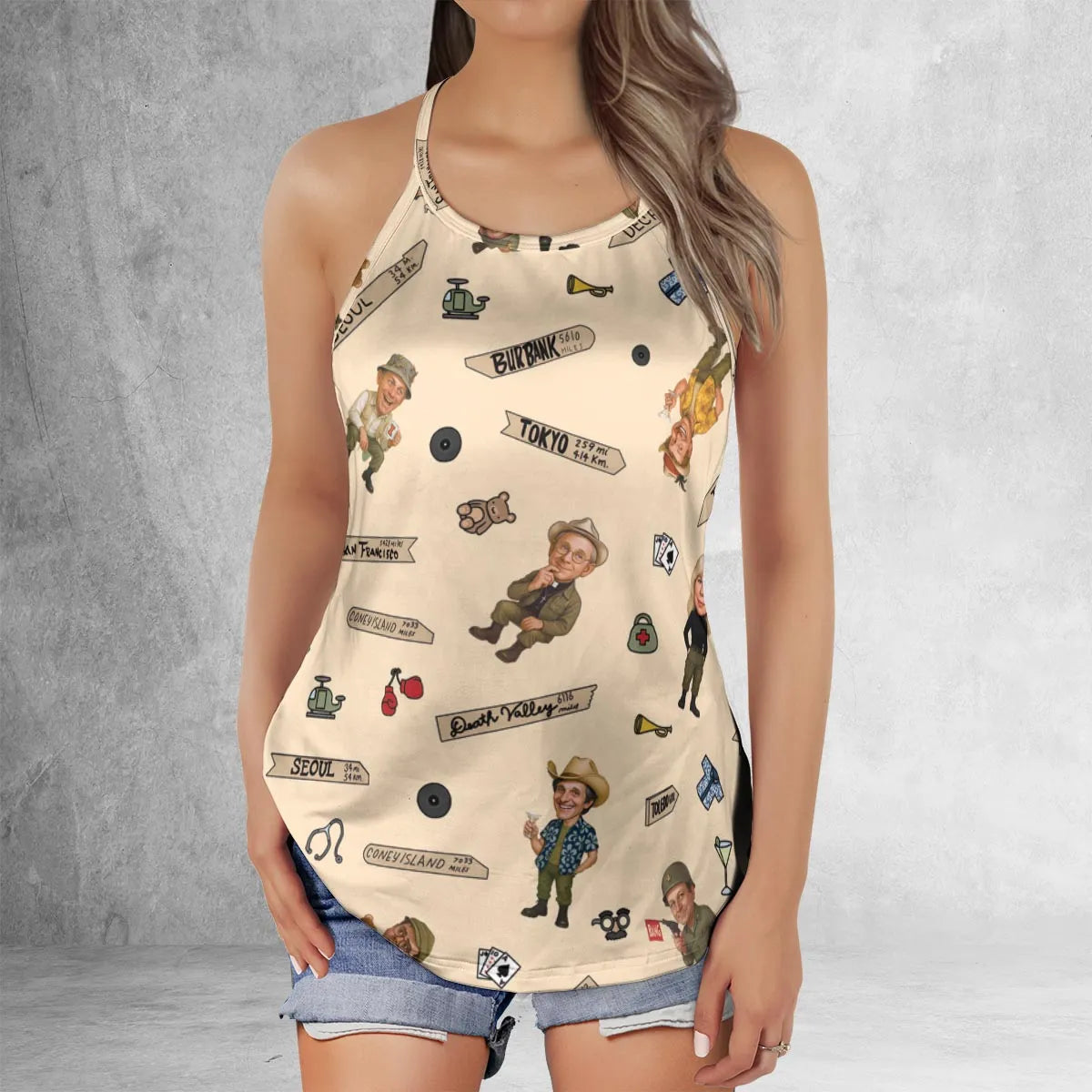 Criss Cross Tank Top - 9A4TS7A8
