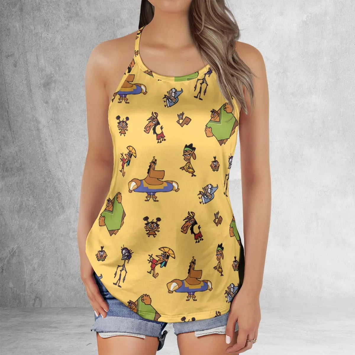 Criss Cross Tank Top - U3E9A2FV