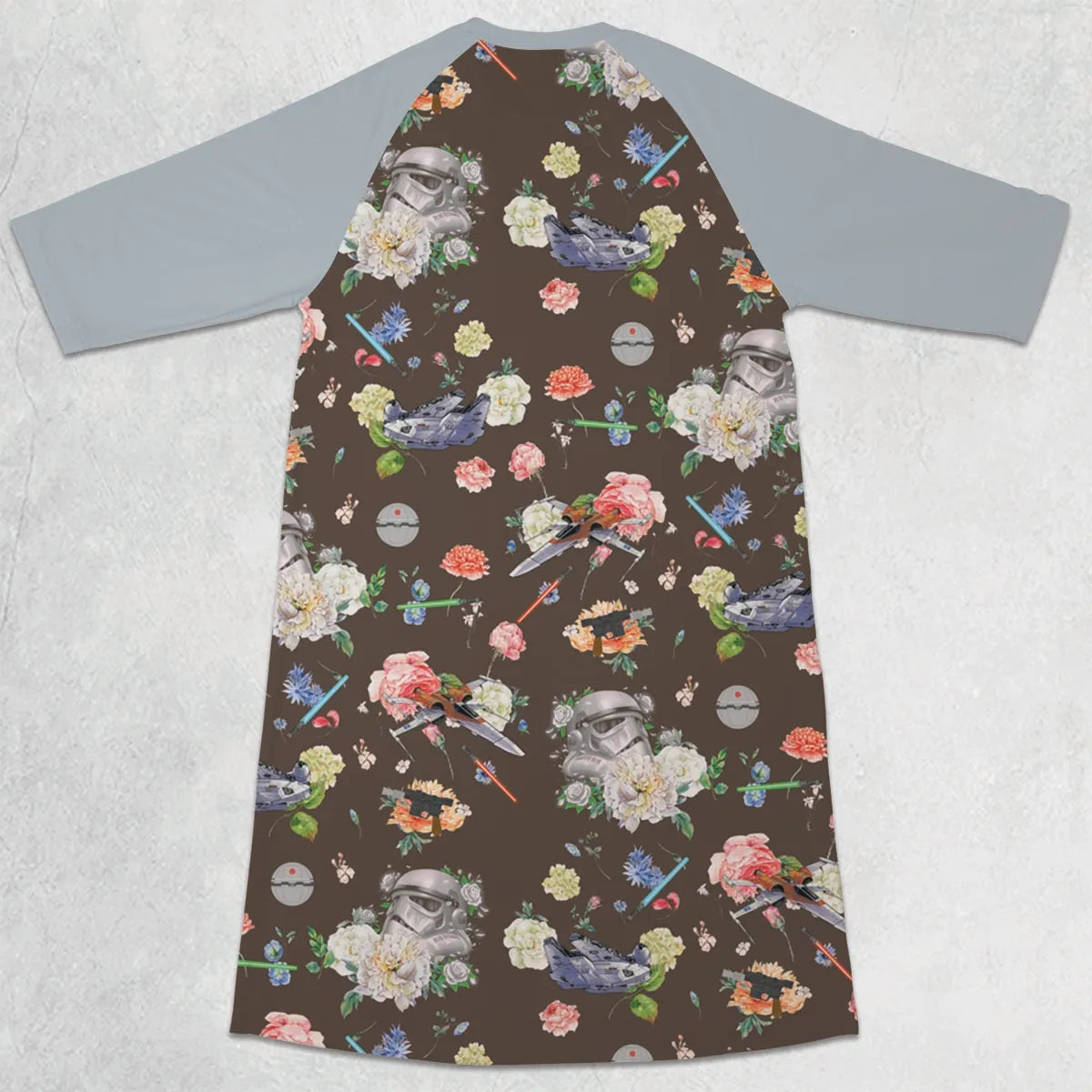 3/4 Sleeve Raglan Dress - ZGJVRAUK