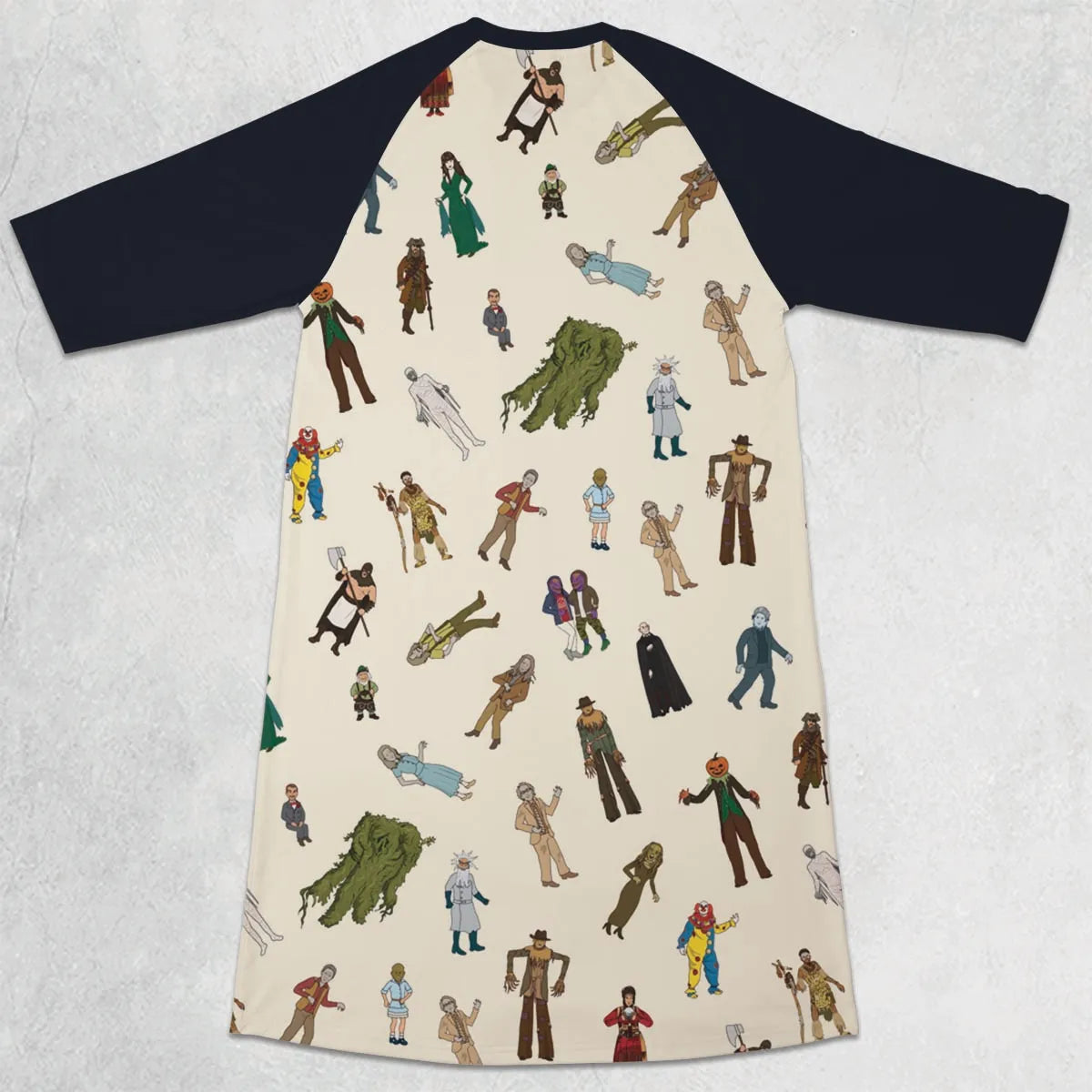 3/4 Sleeve Raglan Dress - Q3NTB4ZZ