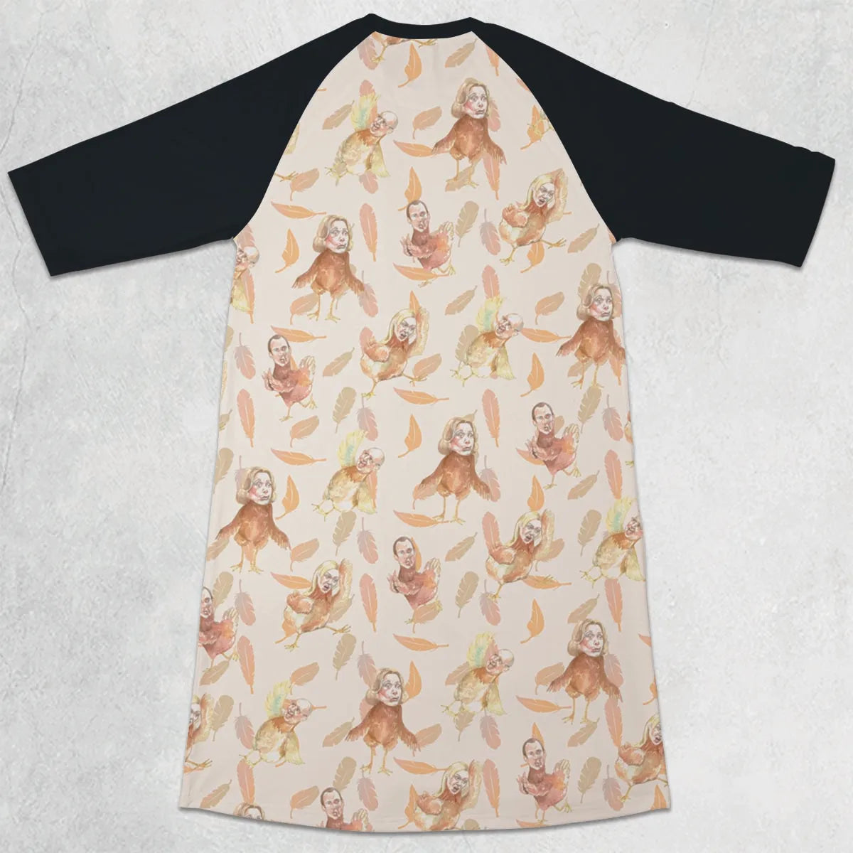 3/4 Sleeve Raglan Dress - UPAFDBAX